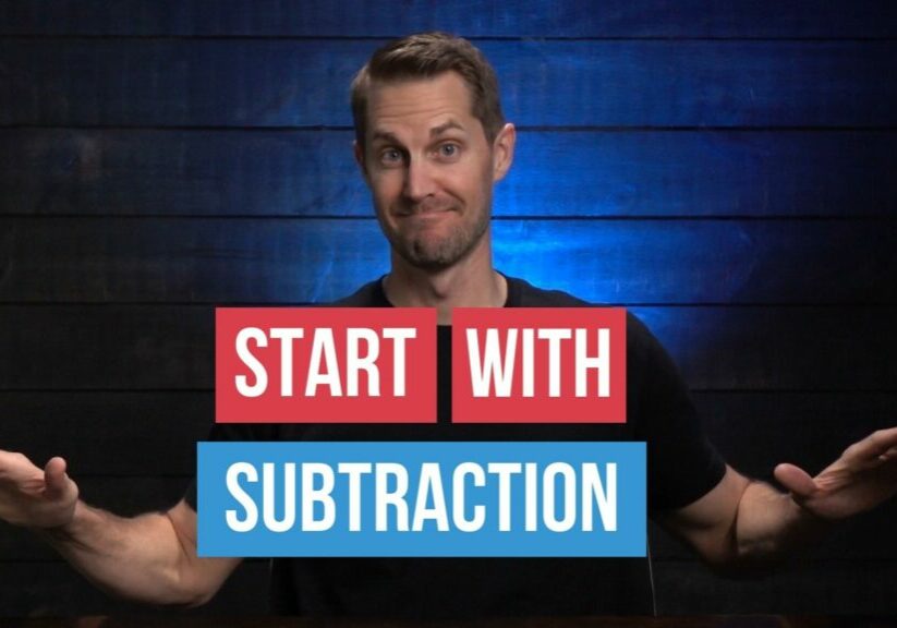 start with subtract thumb one